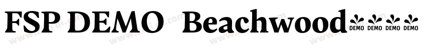 FSP DEMO   Beachwood字体转换